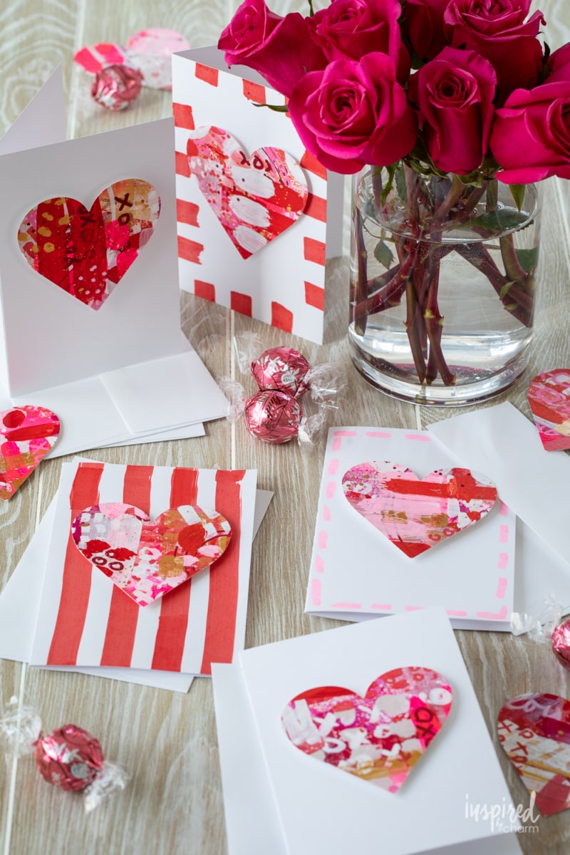 diy valentine heart cards