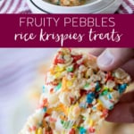 Fruity Pebbles Rice Krispies Treats