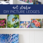 Art Studio DIY Picture Ledges