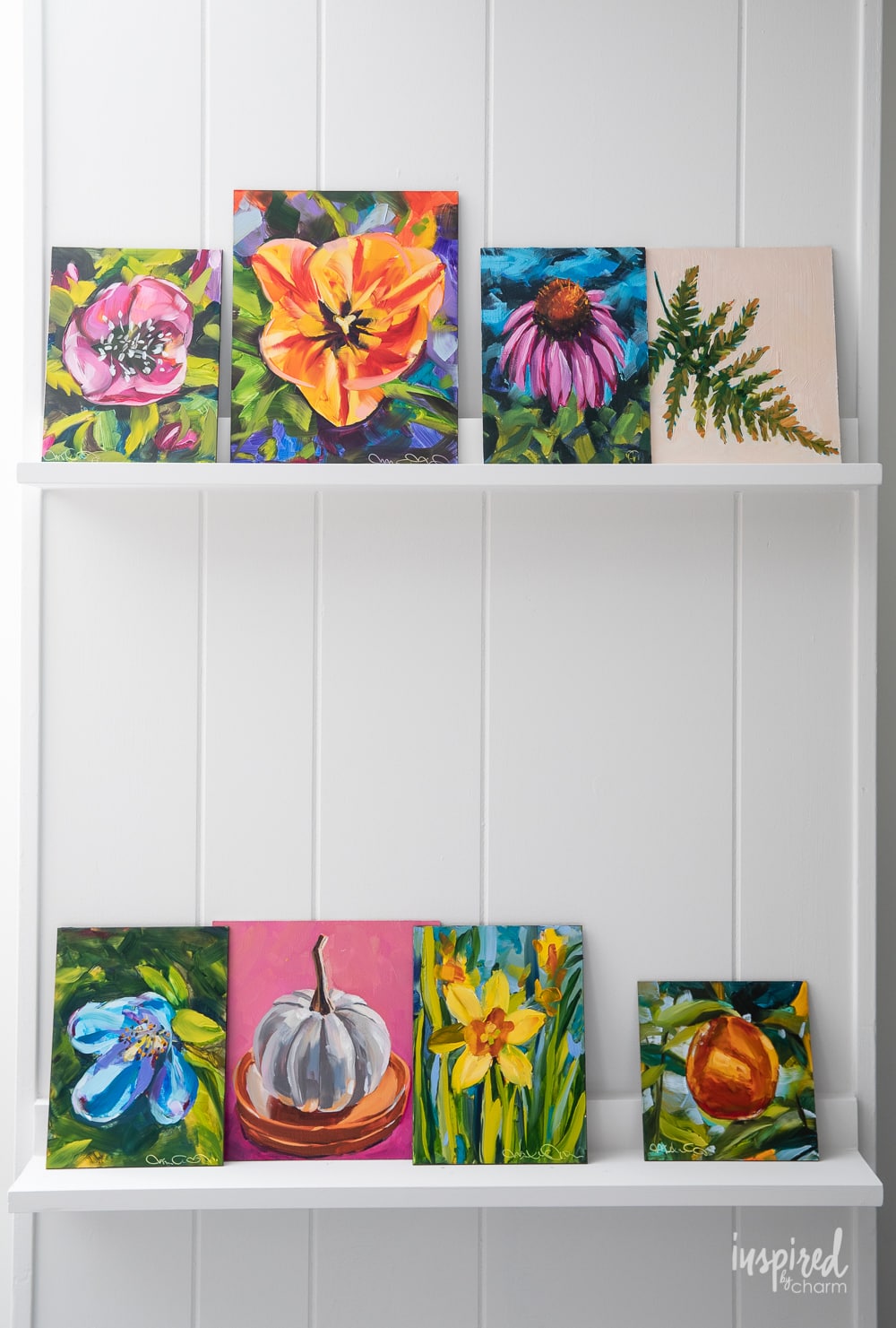 DIY Picture Ledges in my Art Studio