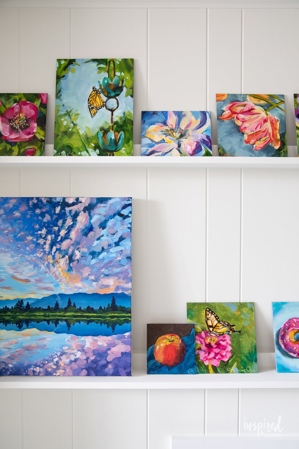 DIY Picture Ledges in my Art Studio