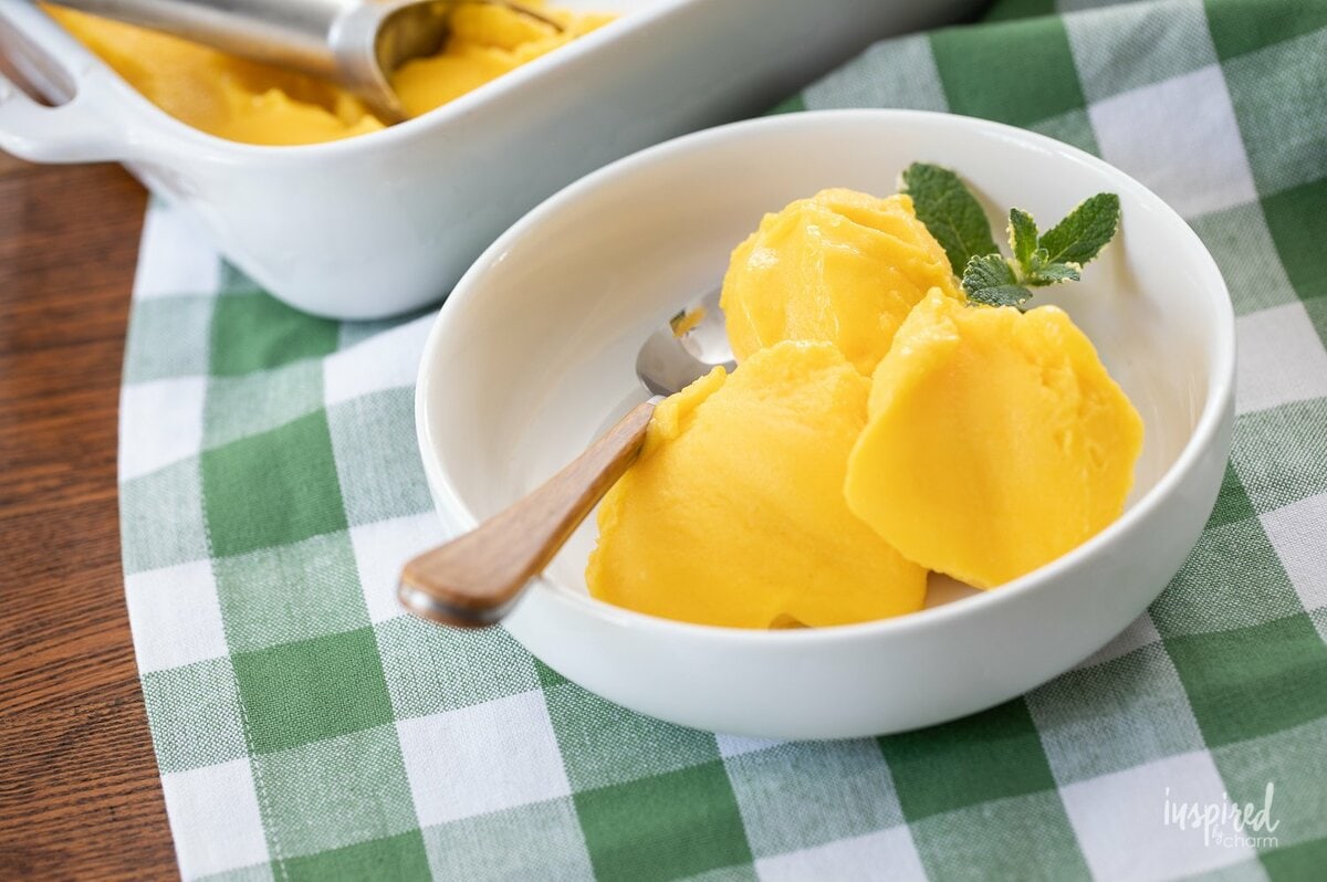 Mango Sorbet (No-Churn Recipe)