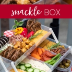 snackle box filled with snacks.