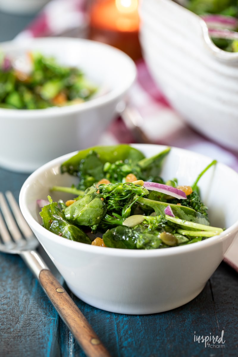broccolini salad for fresh Thanksgiving side dishes
