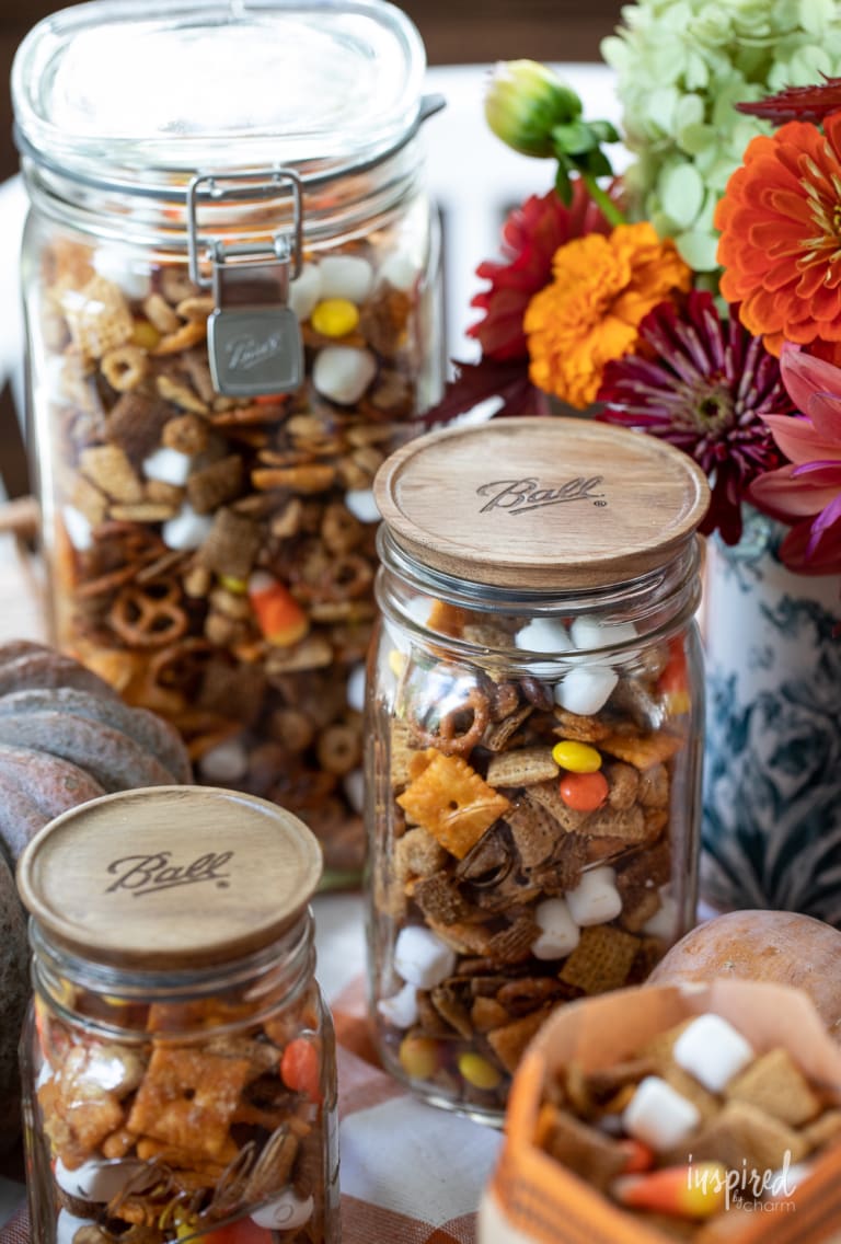 Easy Sweet and Salty Fall Snack Mix Recipe
