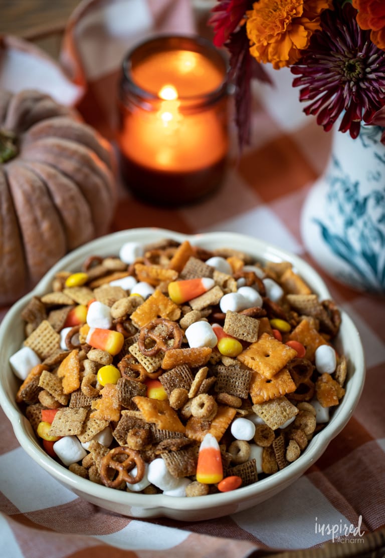 Easy Sweet and Salty Fall Snack Mix Recipe