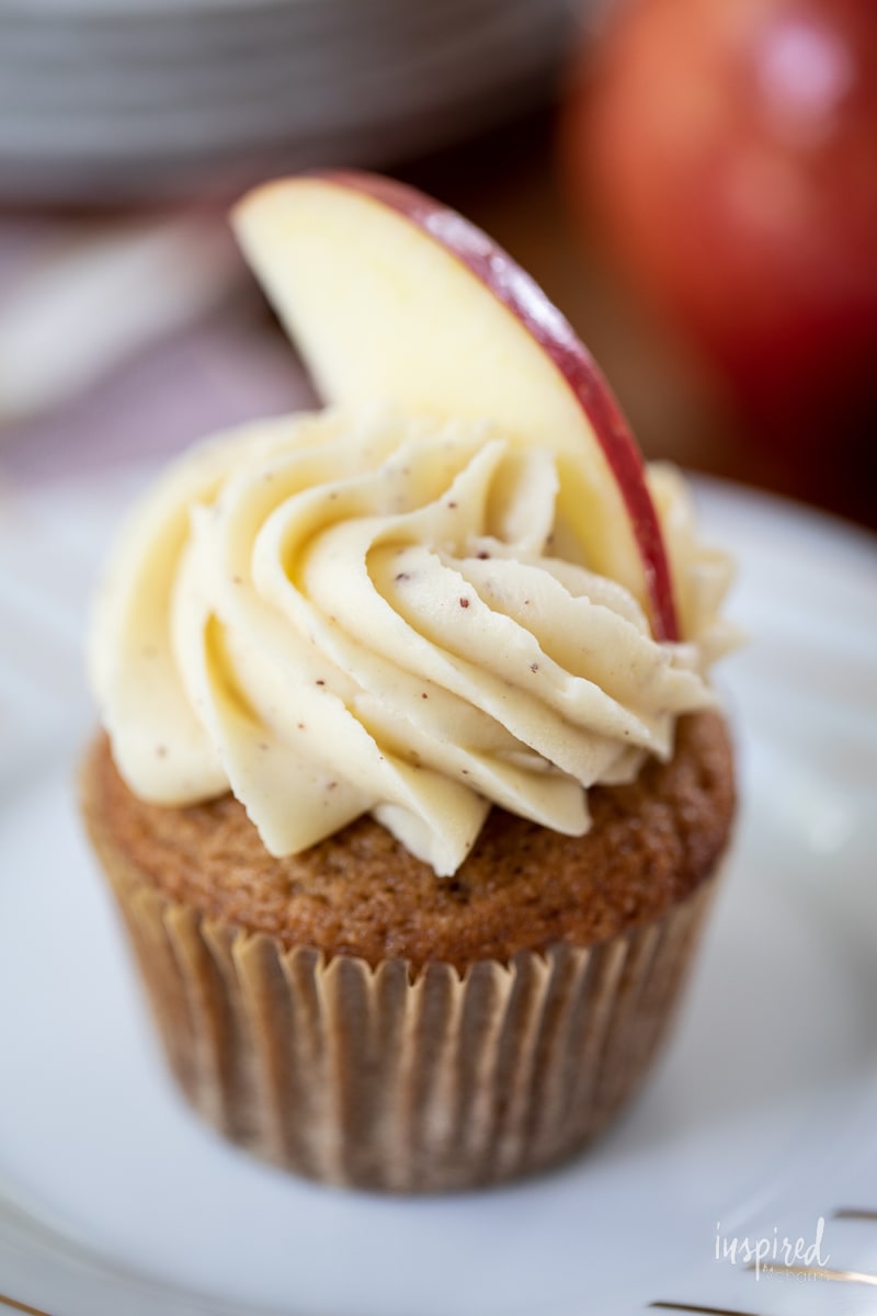 Applesauce Cupcake on a plate.