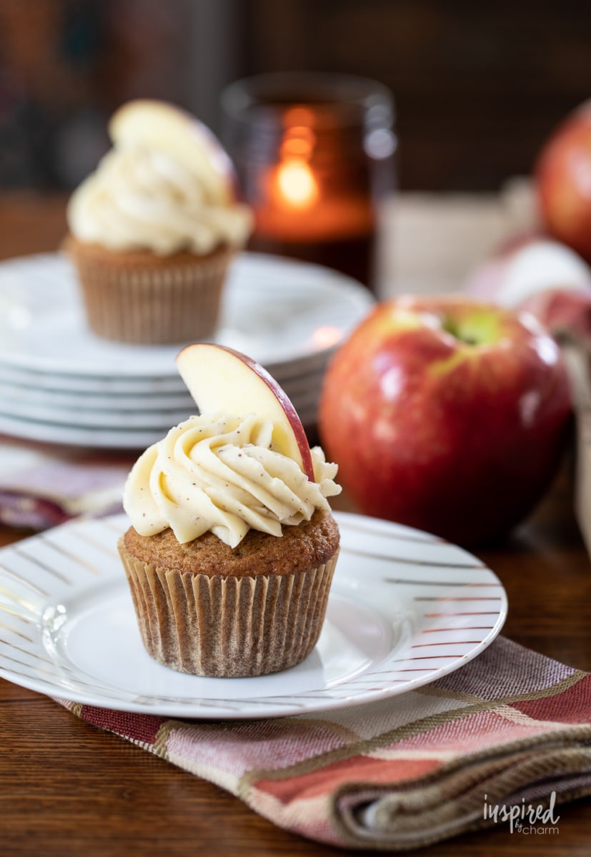 Applesauce Cupcakes on a plates.