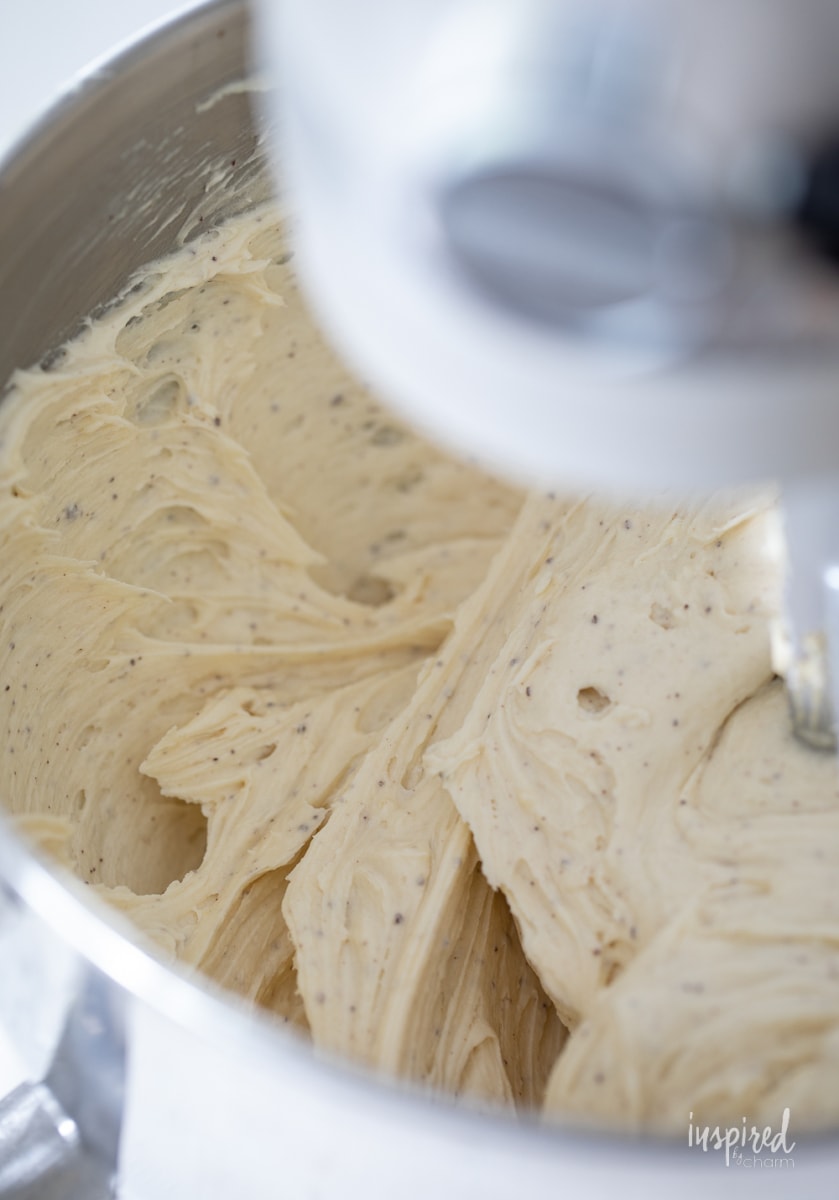 making Brown Butter Cream Cheese Frosting.