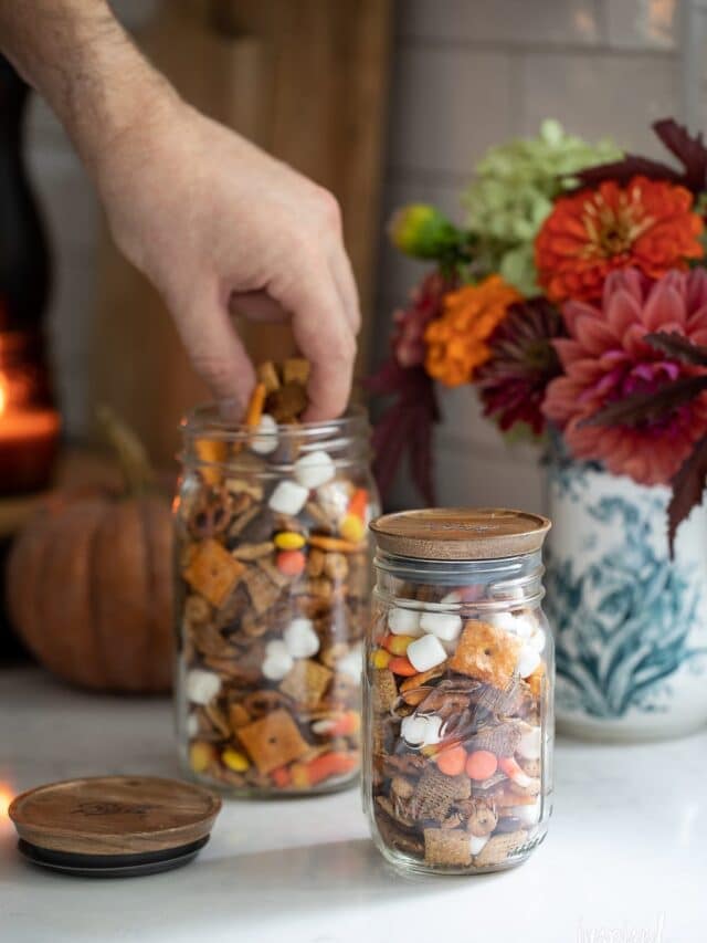 Sweet and Salty Fall Snack Mix