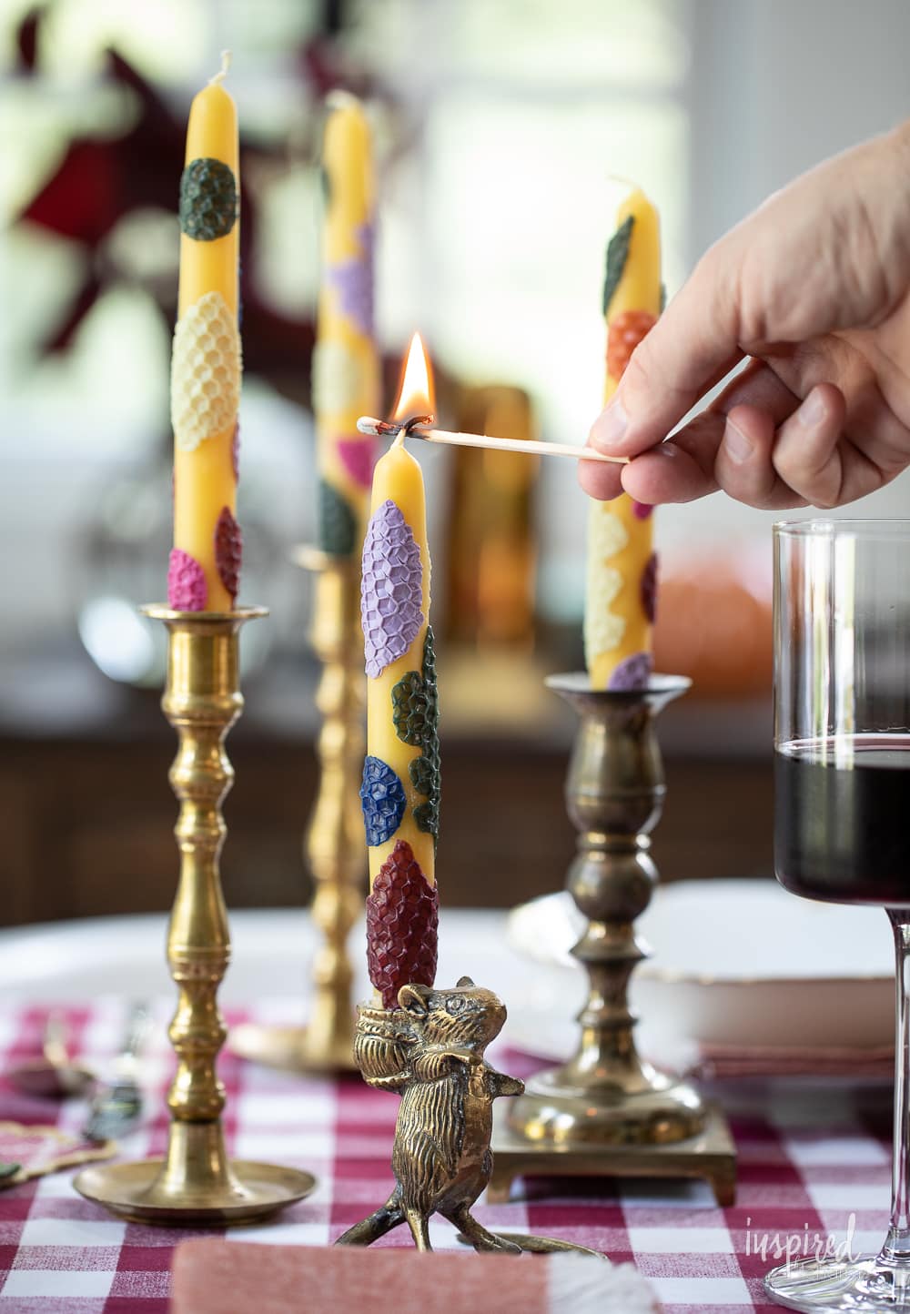 DIY Decorative Taper Candles