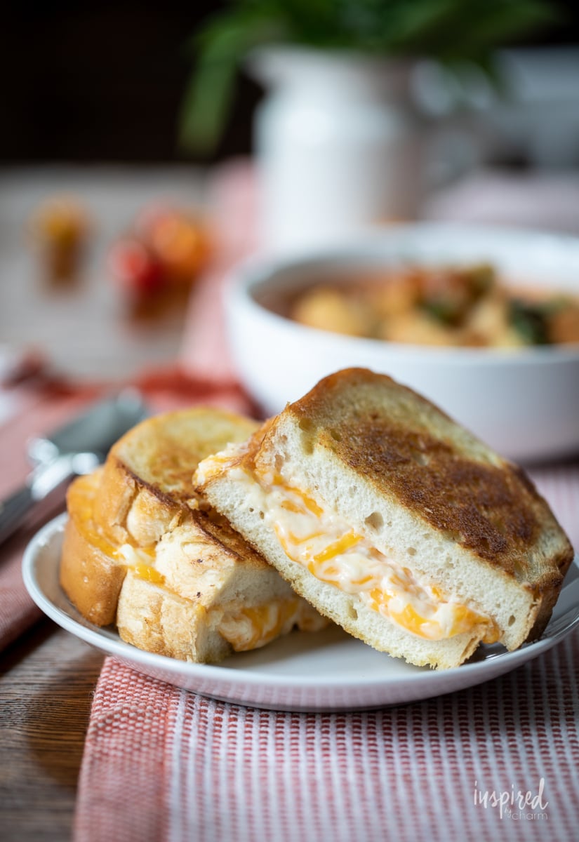Ultimate Grilled Cheese on a plate.