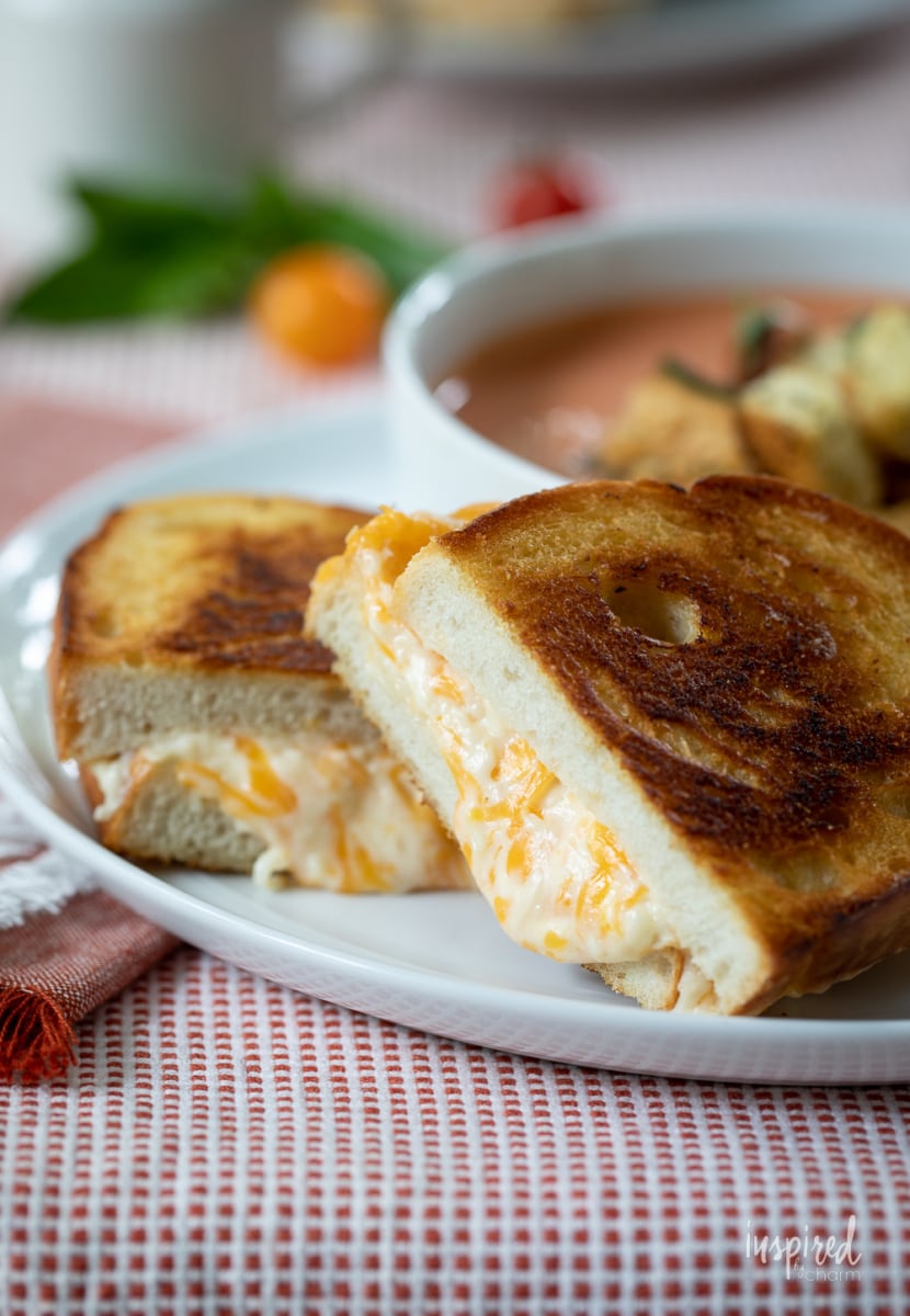 Ultimate Grilled Cheese on a plate.