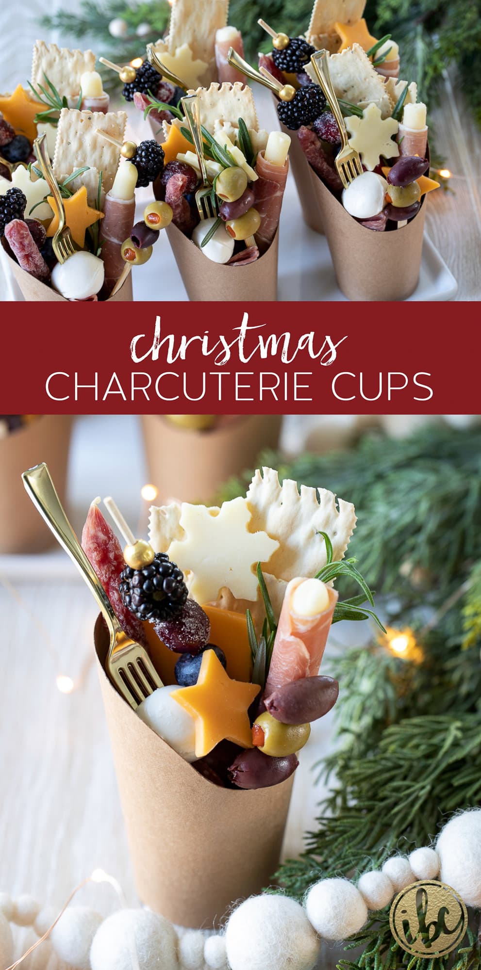 Christmas Charcuterie Cups