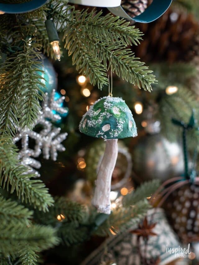 Mushroom DIY Clay Mushroom Ornaments