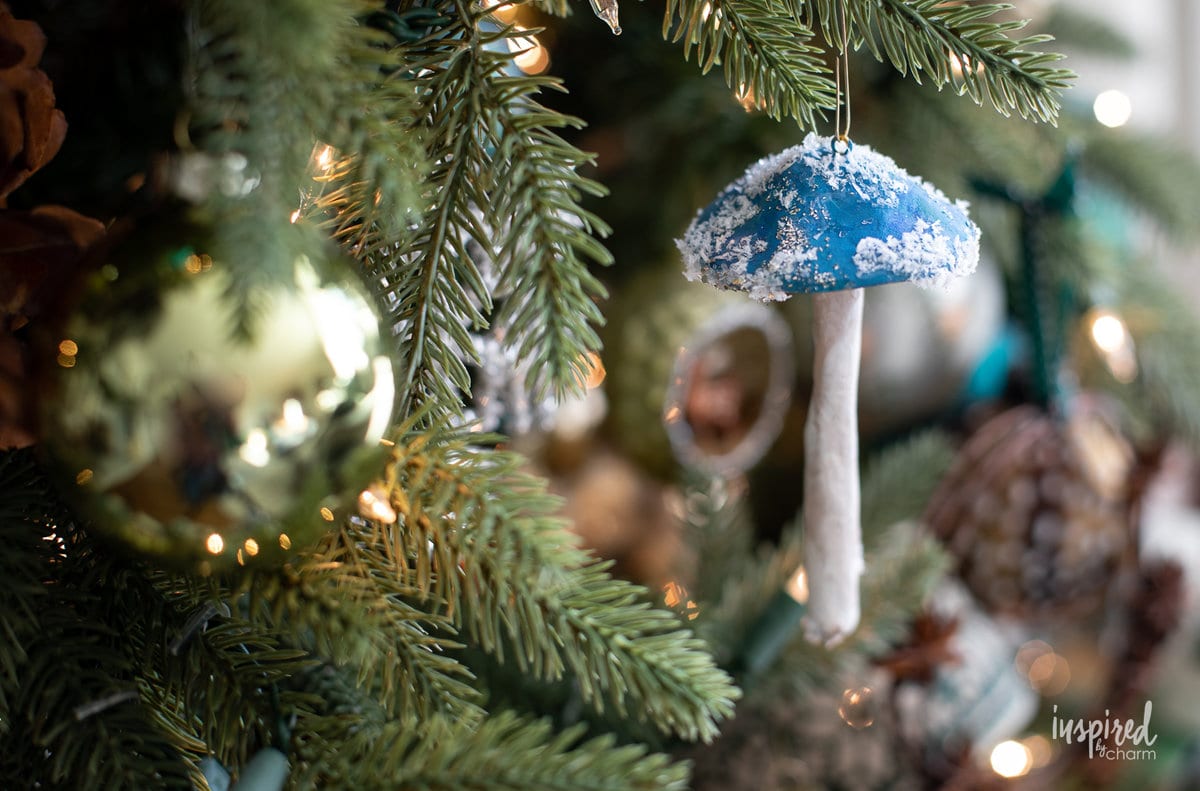 DIY Clay Mushroom Ornaments