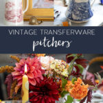 Vintage Transferware Pitchers Pinterest pin.