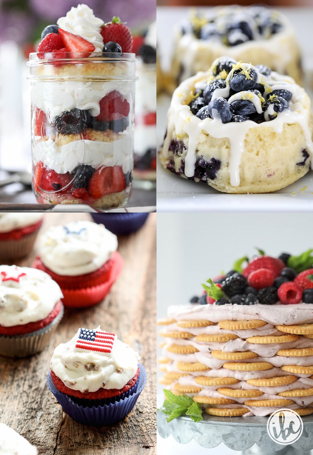 four delicious 4th of July dessert recipes.