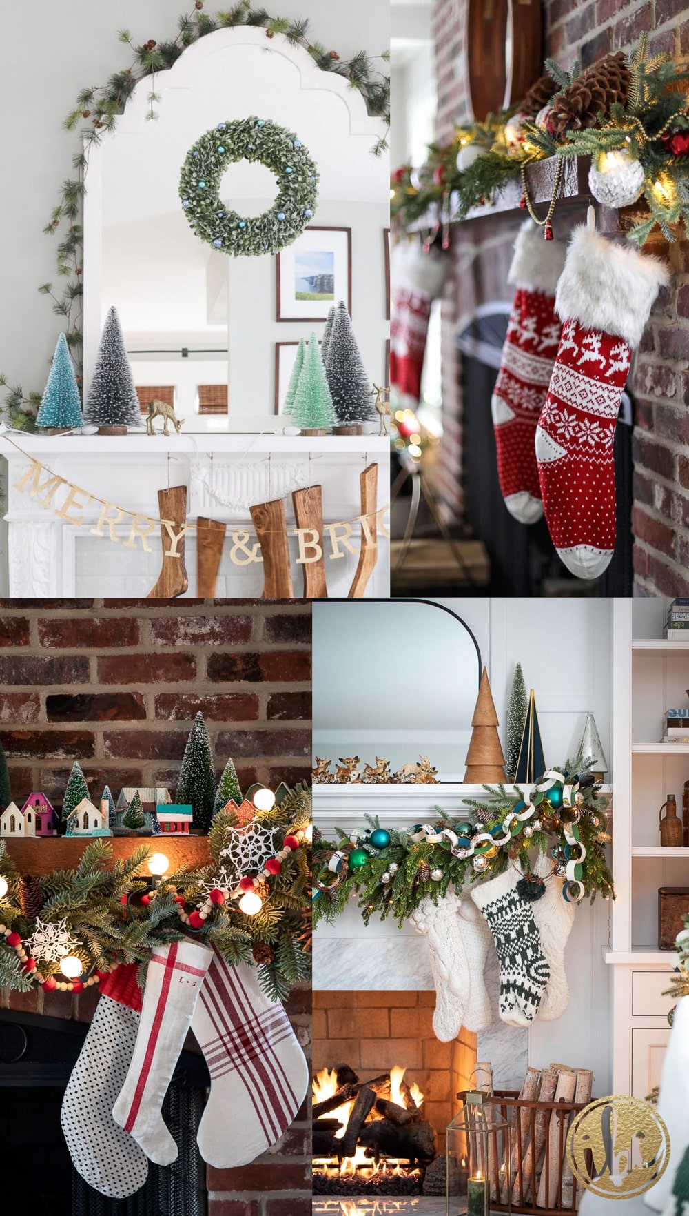 Creative Christmas Mantel Decor Ideas - Easy Holiday Decorating