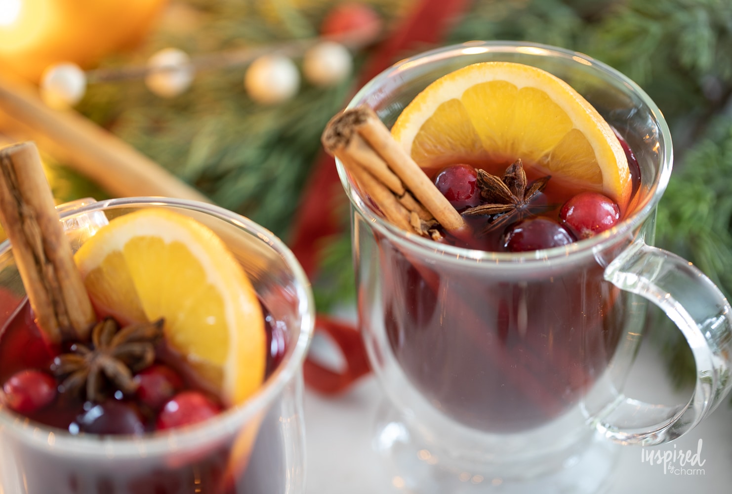 Spiced Cranberry Hot Toddies 