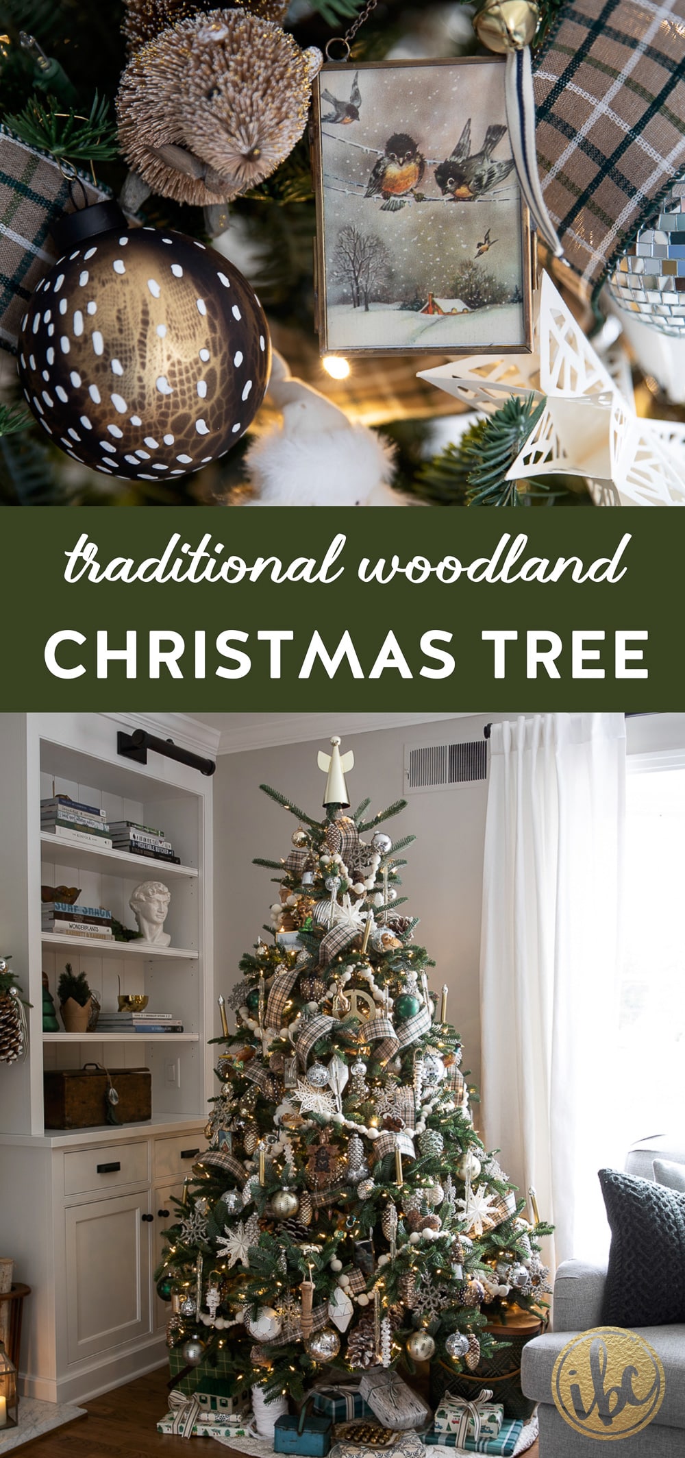 Traditional Woodland Christmas Tree Decor Ideas