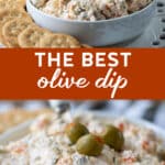 olive appetizer dip in a bowl.
