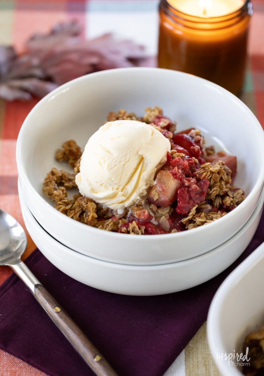 Plum And Raspberry Crumble Plum and Raspberry Crisp
