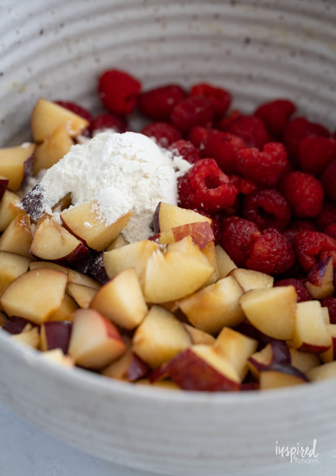 Plum and Raspberry Crisp