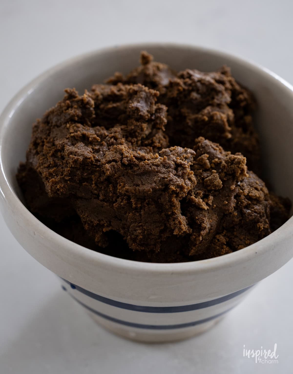 gingerbread cookie dough in a bowl.